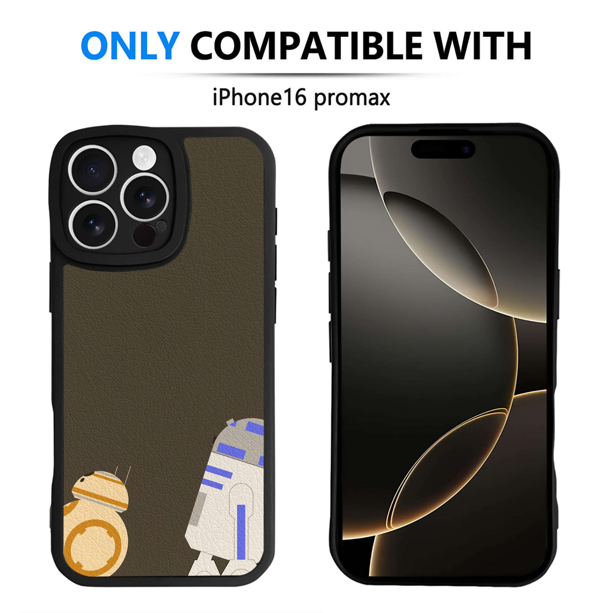 （画像用） スター・ウォーズ Star Wars 【iPhone 16シリーズ対応】シリコンスマホケース（レザー調） 材質：シリコン